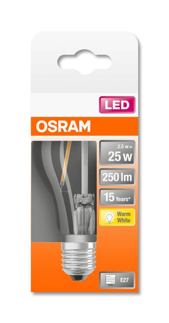 Hovedbilde Osram Lyspære LED Normal A25 E27, klar