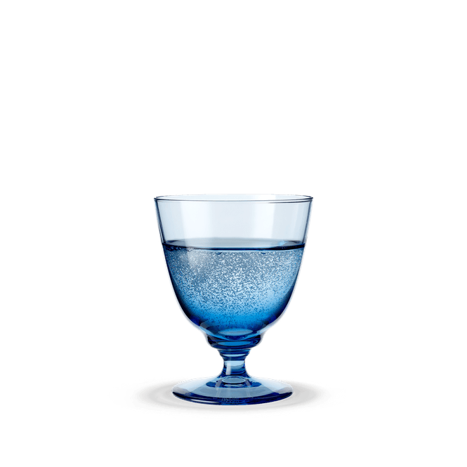 Hovedbilde Holmegaard Flow Glass med stett blå 35 cl