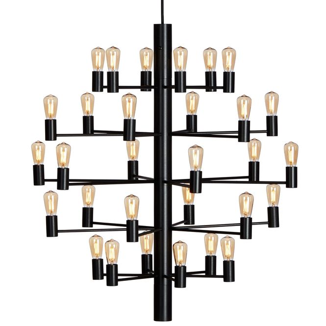Hovedbilde Herstal Manola 30 Sort LED (inkl lyspærer!)