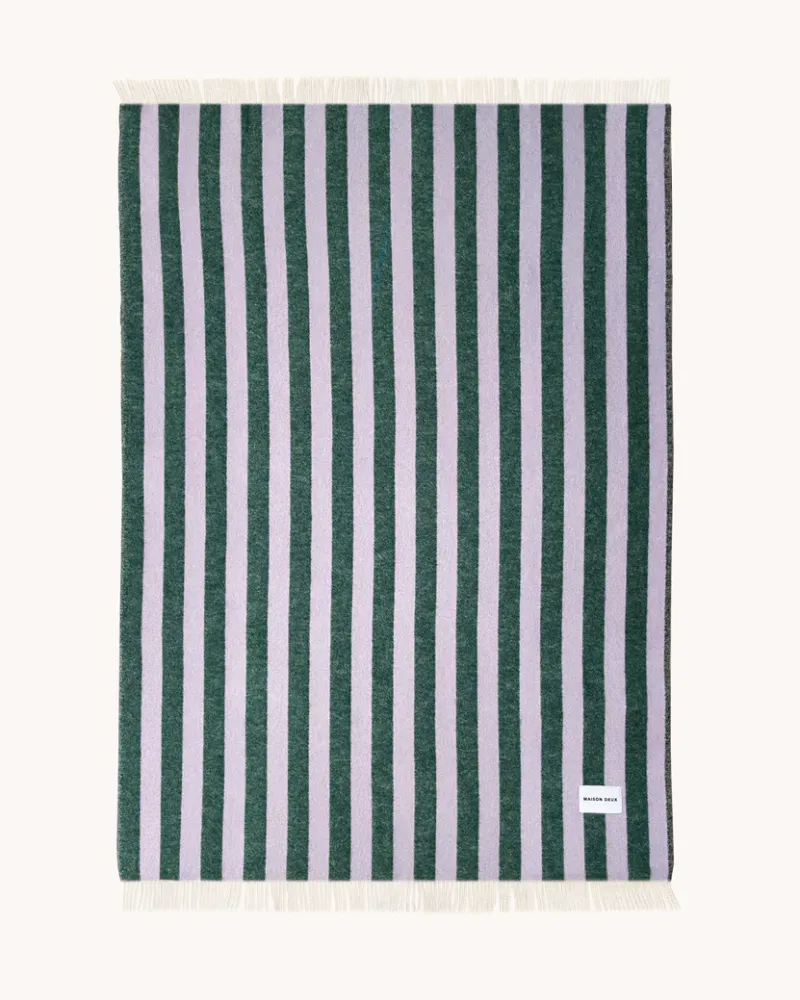 Maison Deux Candy Wrap Pledd Lilla/Grønn