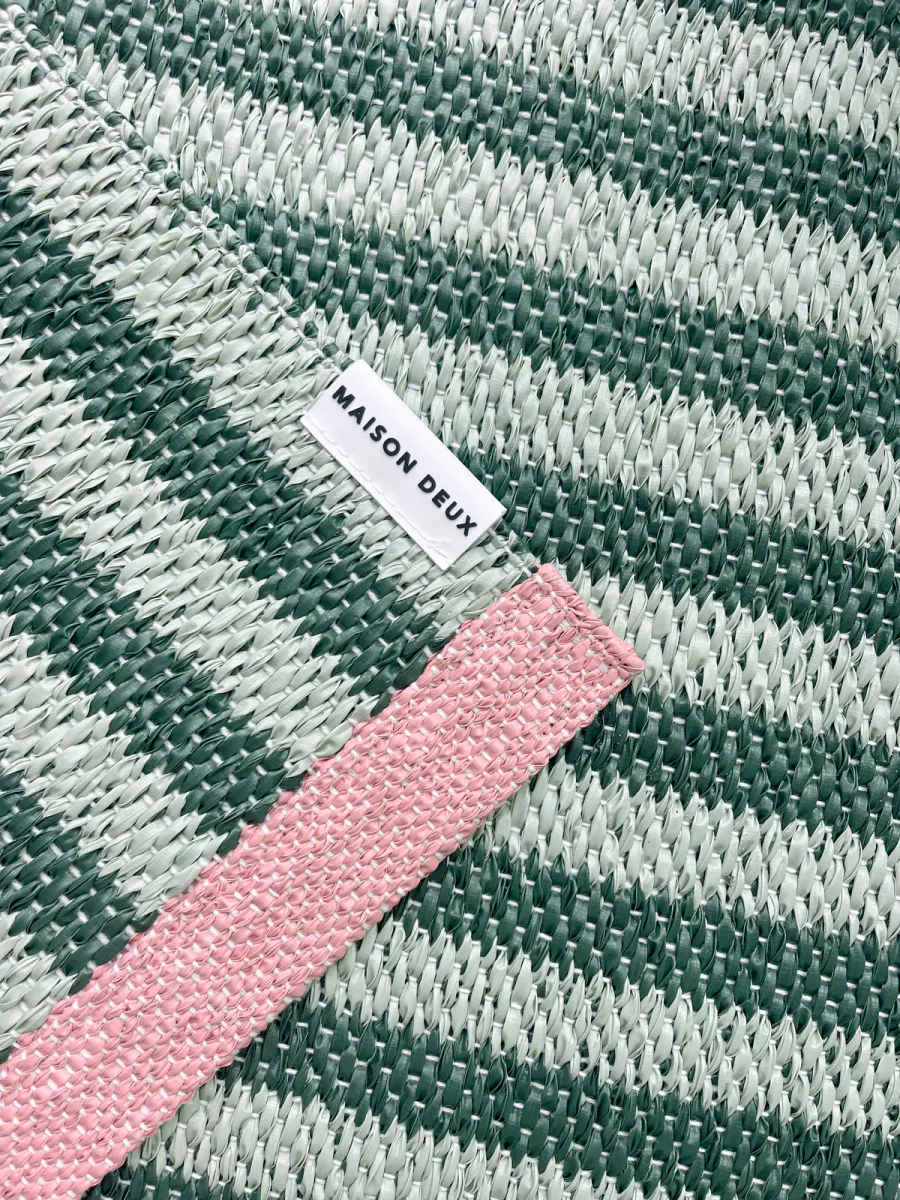 Maison Deux Stripe Cactus Teppe 70x200