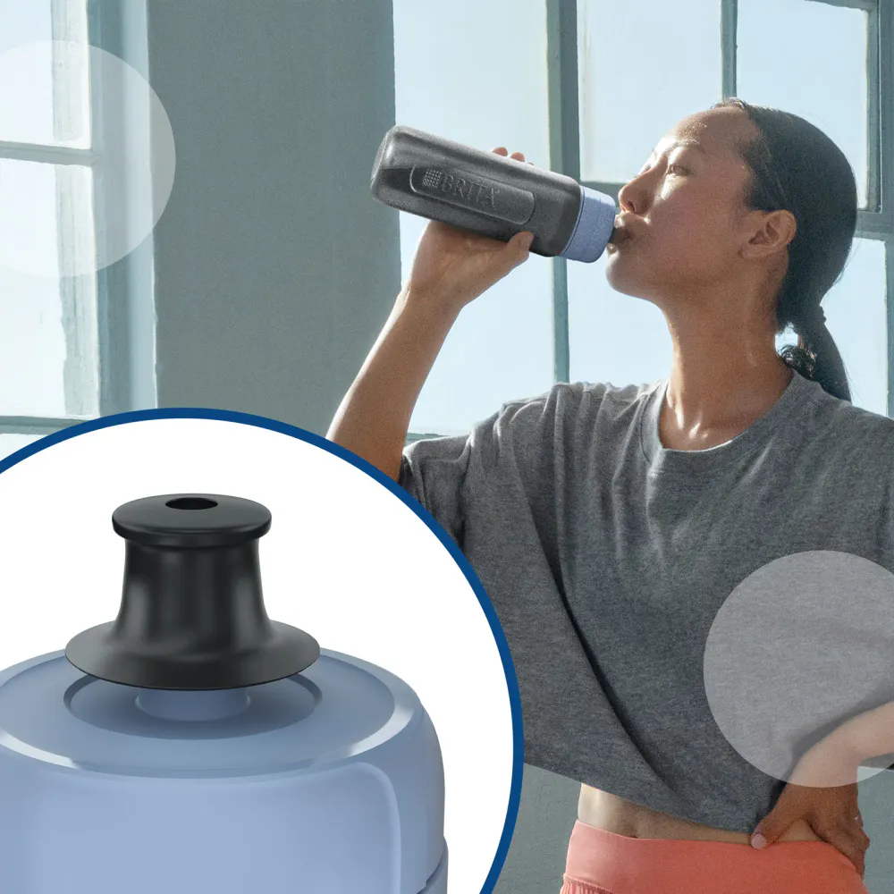 Brita Active Vannflaske Lys blå 0,6 l