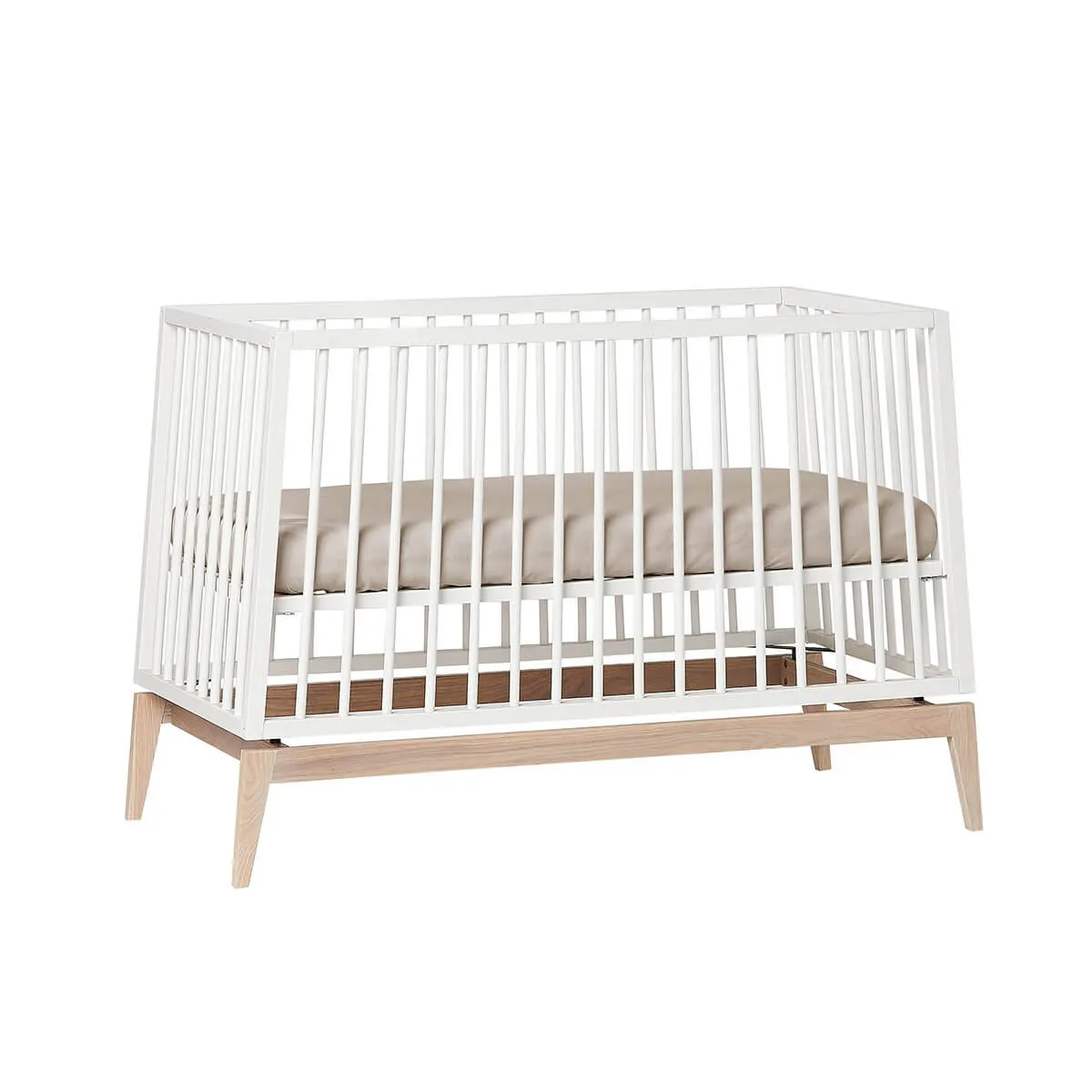 Leander Luna Ombyggingssett til Babyseng 120x60 cm hvit