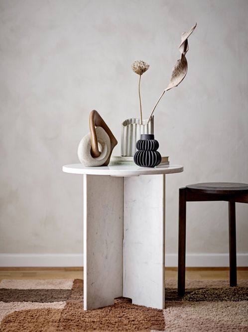 Hovedbilde Bloomingville Jasmia Sidebord Marmor Hvit