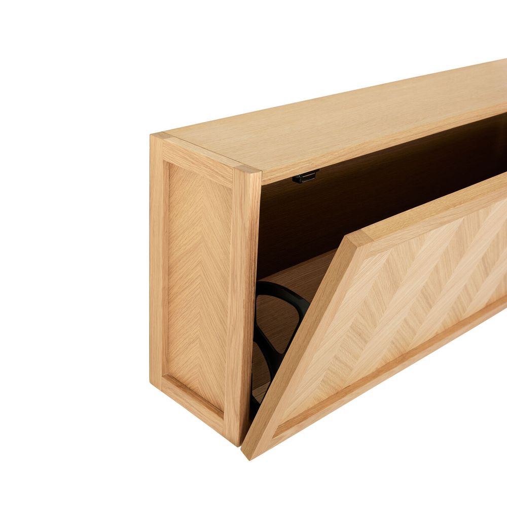 Hübsch Herringbone Skoskap Natur FSC