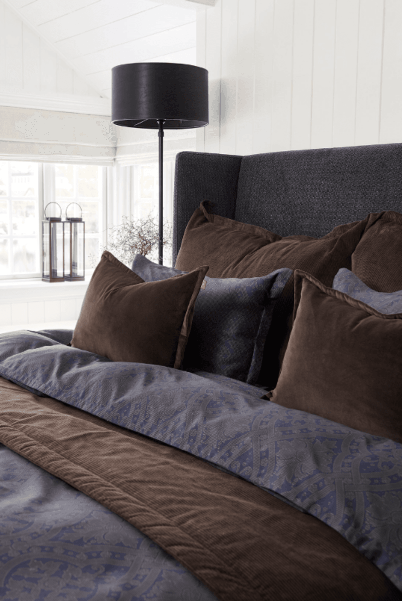 Halvor Bakke Frogner sengesett 140×200 cm/50×70 cm  Blå/Midnight Blue
