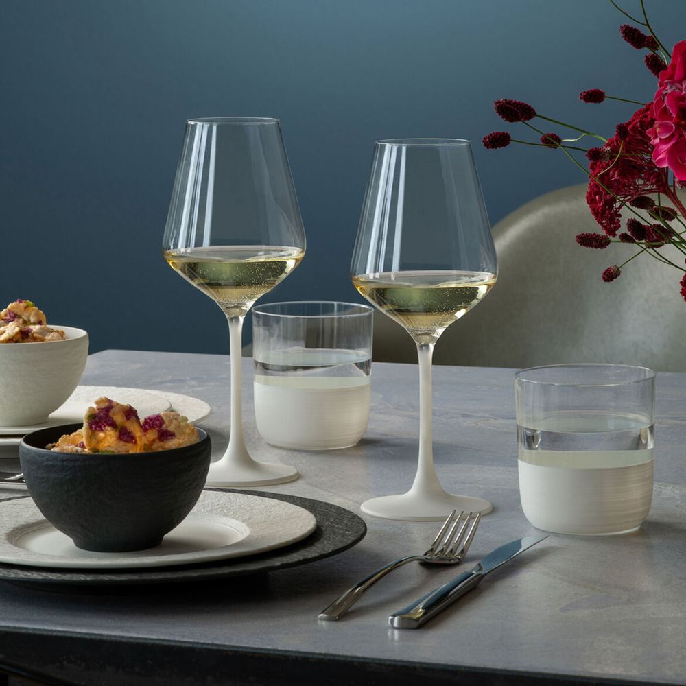 Villeroy & Boch Manufacture Rock Blanc Whiskyglass 4-pk