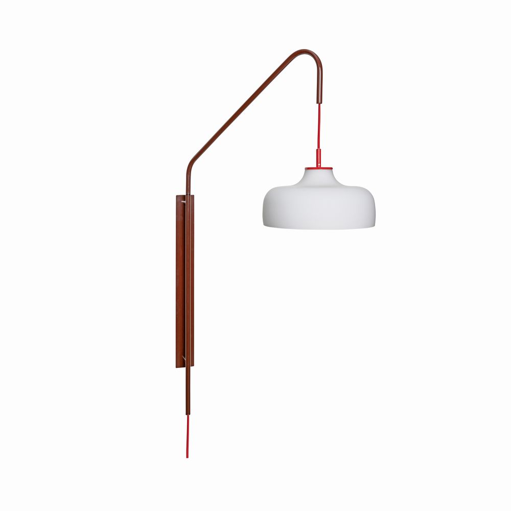 Hübsch Current Vegglampe Rød