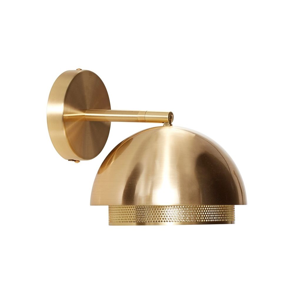 Hübsch Edge Vegglampe messing