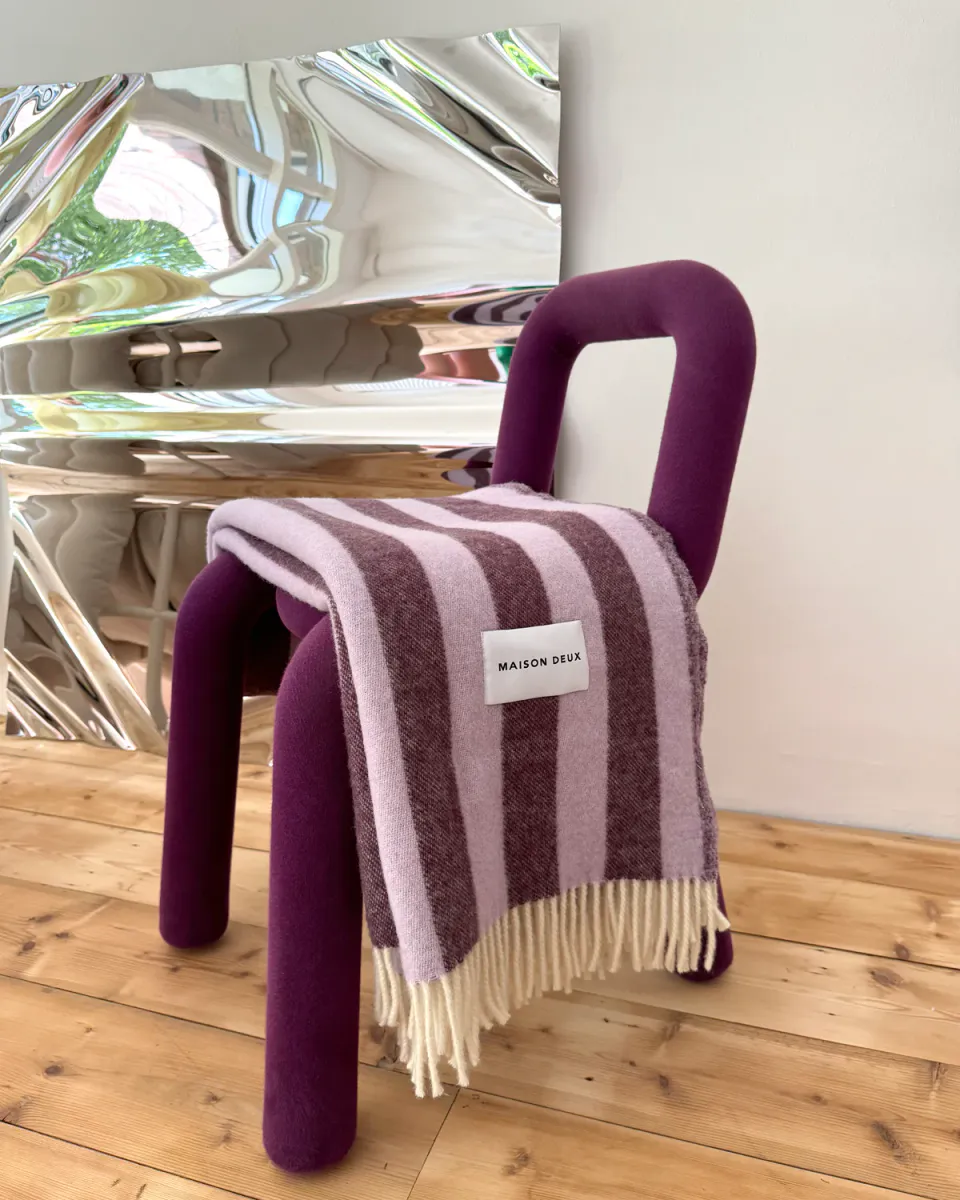 Maison Deux Candy Wrap Pledd Lilla/Aubergine