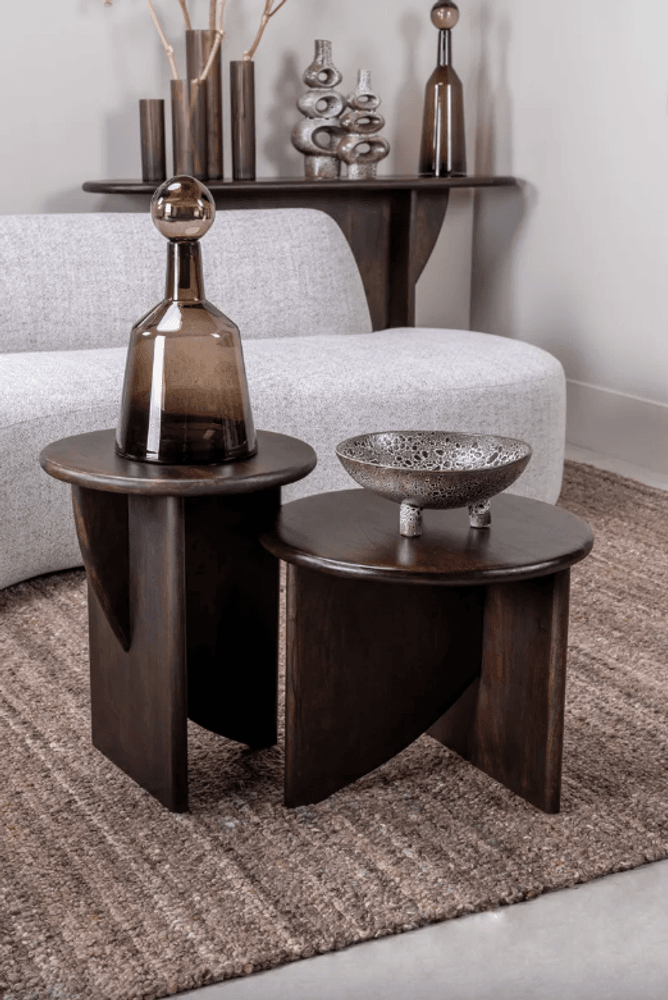 Trend Collection Annabel Coffee Table Walnut Ø40 X H50