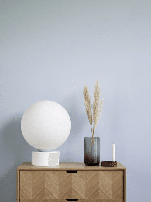Hovedbilde Hübsch Sphere Gulvlampe Marmor Hvit