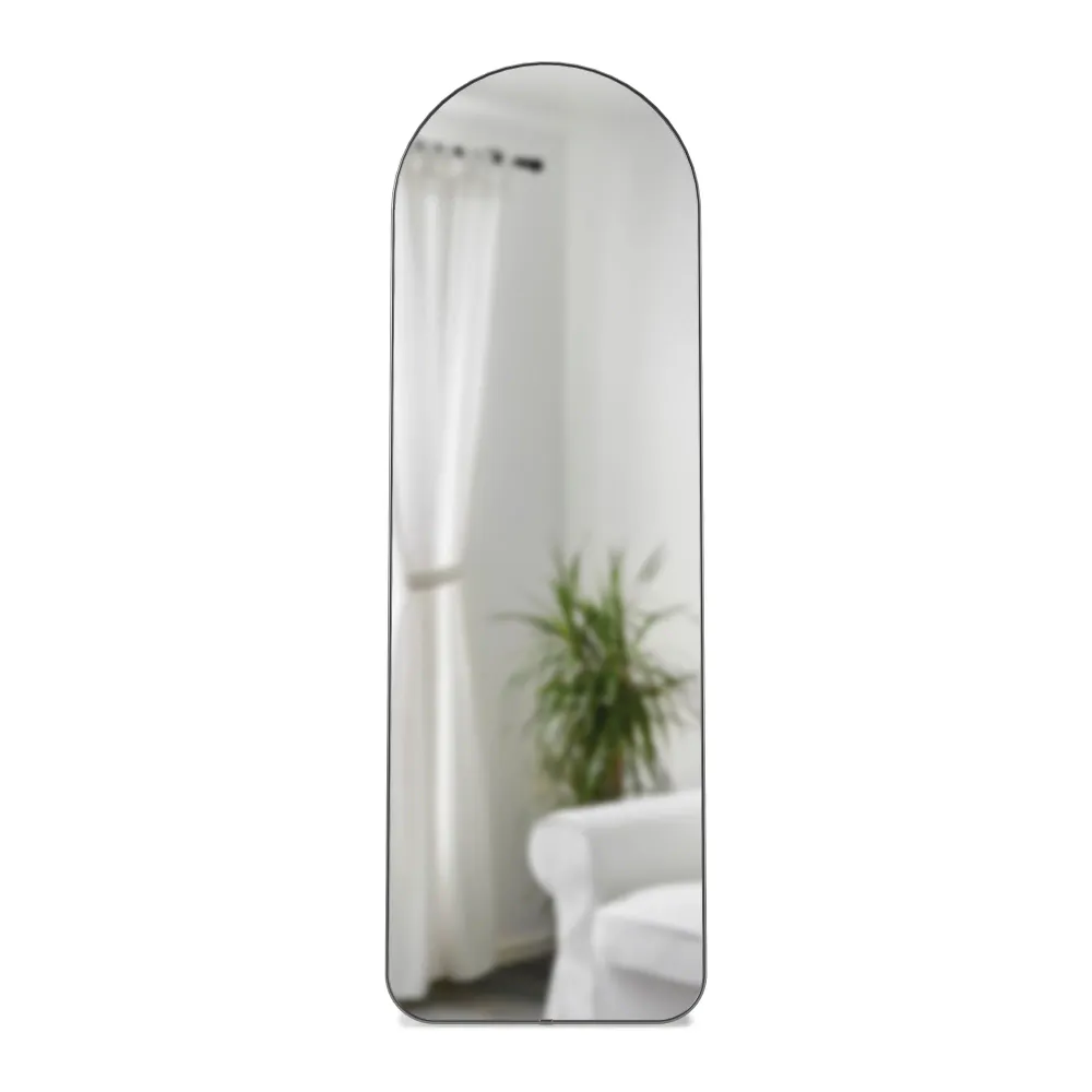 Umbra Hubba Buet gulv/veggspeil metallic titanium