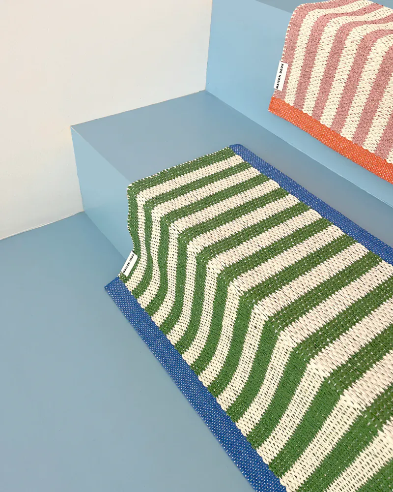 Maison Deux Stripe Cactus Dørmatte 50x70
