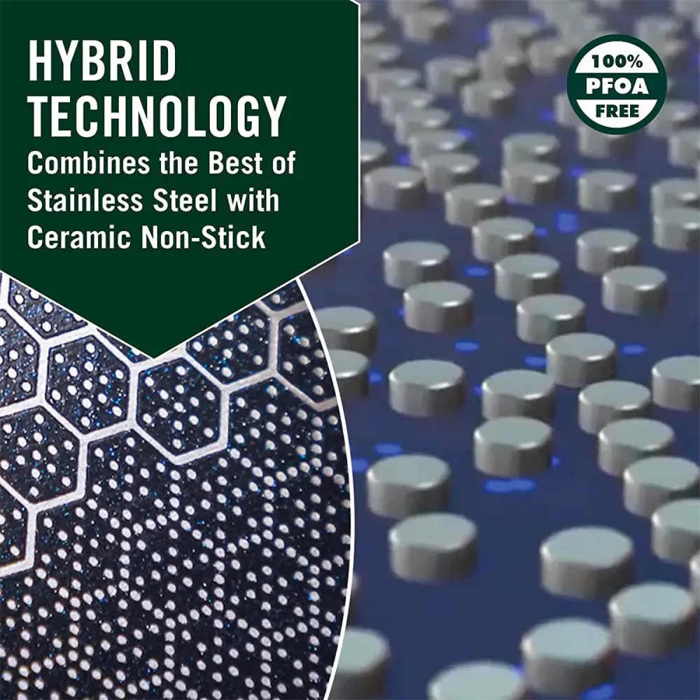 HEXCLAD by Gordon Ramsay  Sett med 3 gryter og 3 lokk, hybrid