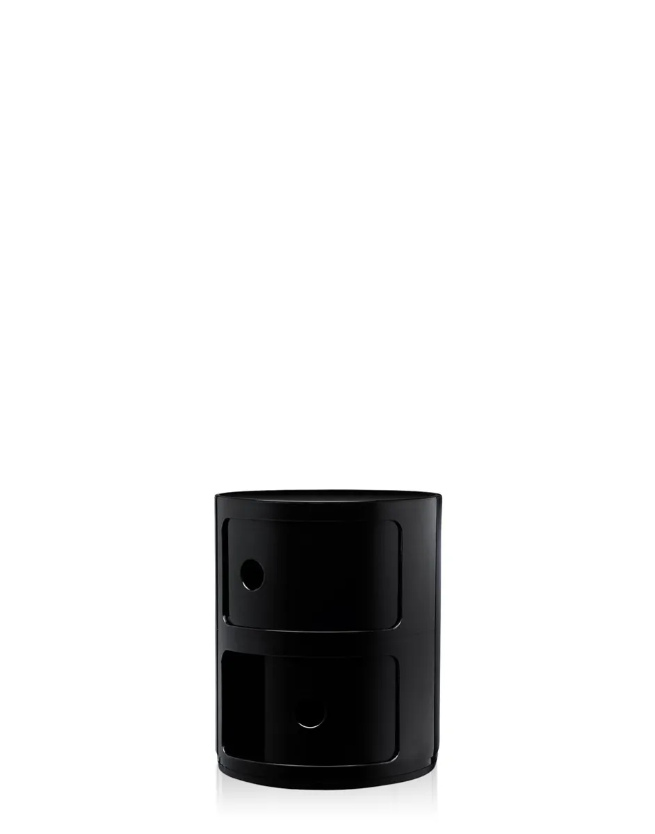 Kartell Componibili Oppbevaring med 2 rom Sort