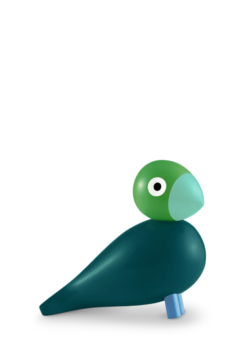 Kay Bojesen Denmark Birk Year Bird 2026 Grønn/Mørk Grønn