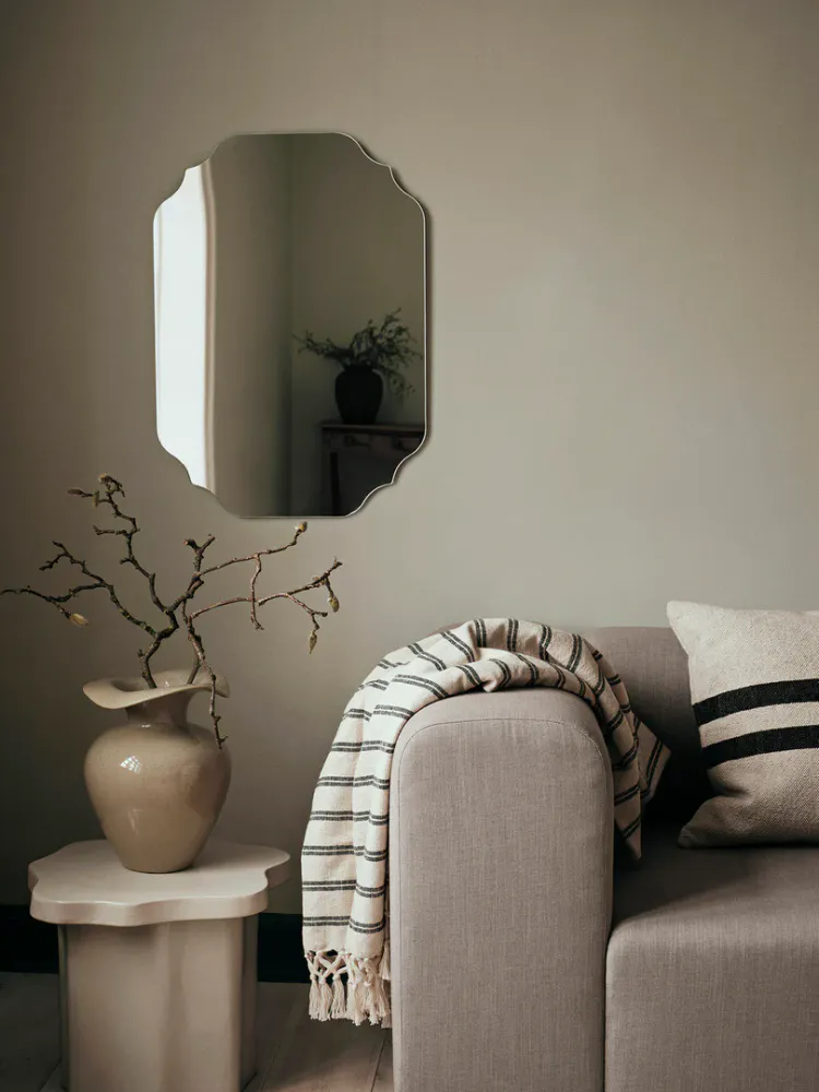 Broste Copenhagen Florentina Vase M, Beige
