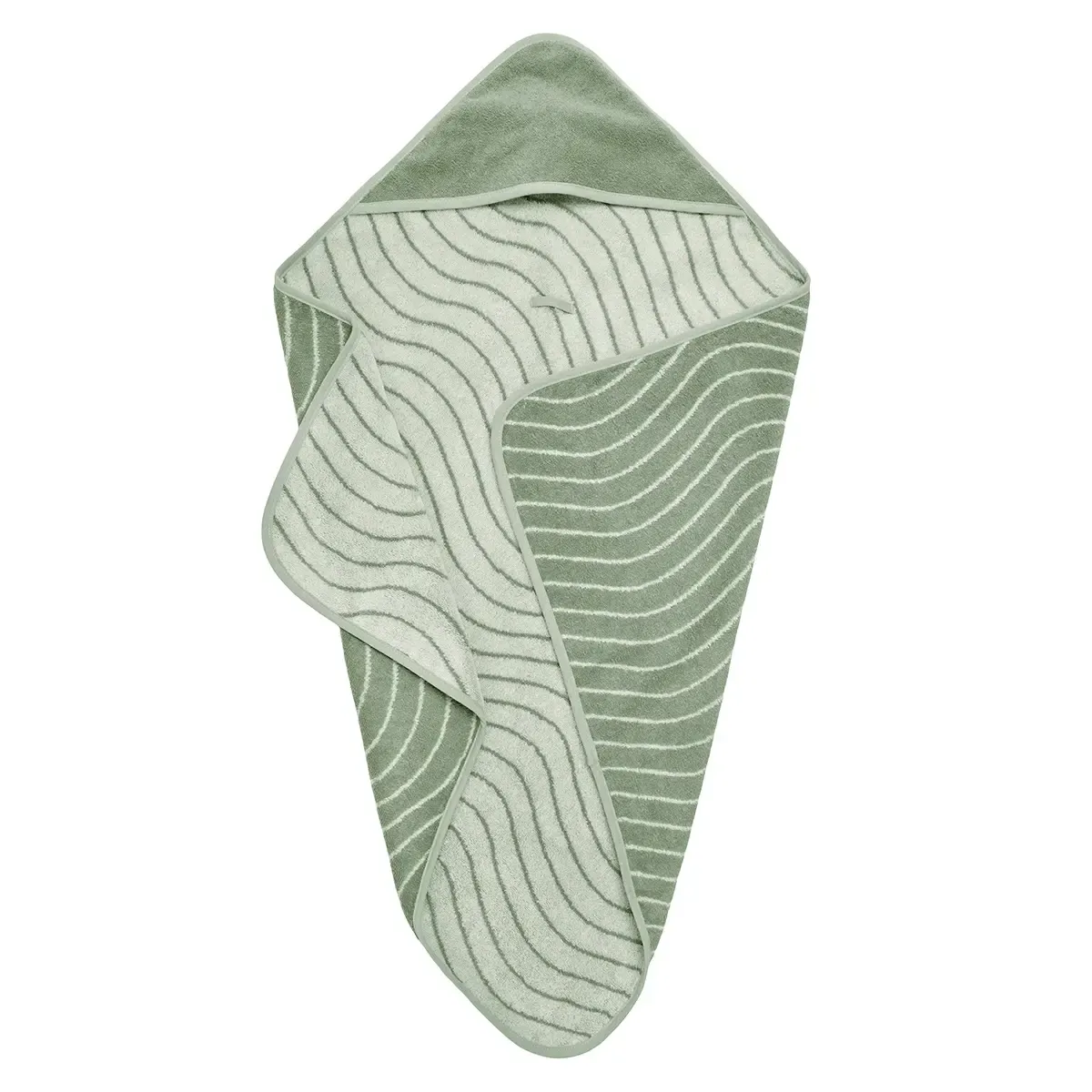 Leander Woodland Håndkle m/hette Sage Green