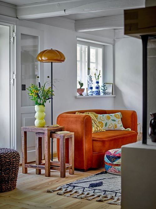 Hovedbilde Bloomingville Kinoko Gulvlampe Gul