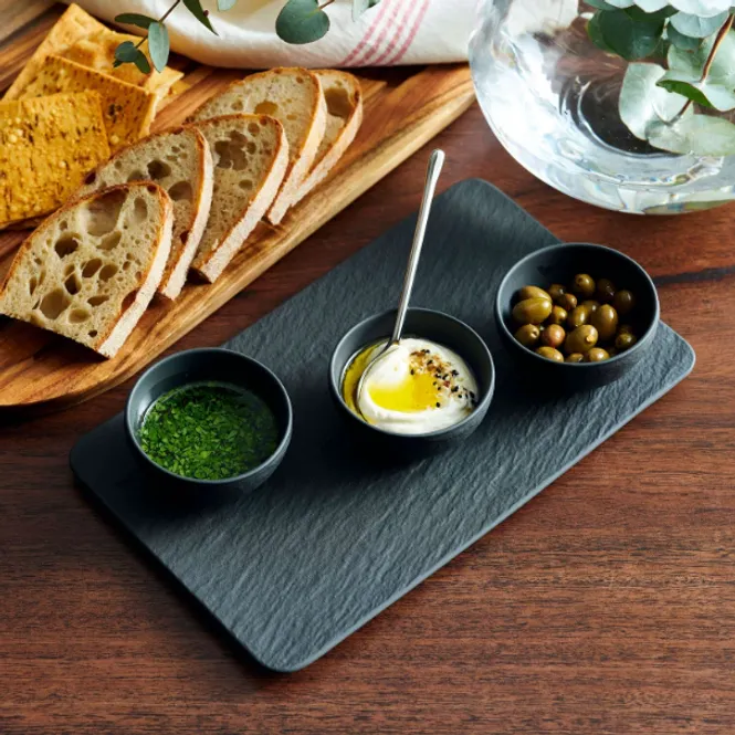 Hovedbilde Villeroy & Boch Manufacture Rock Dipskålsett 4 ...