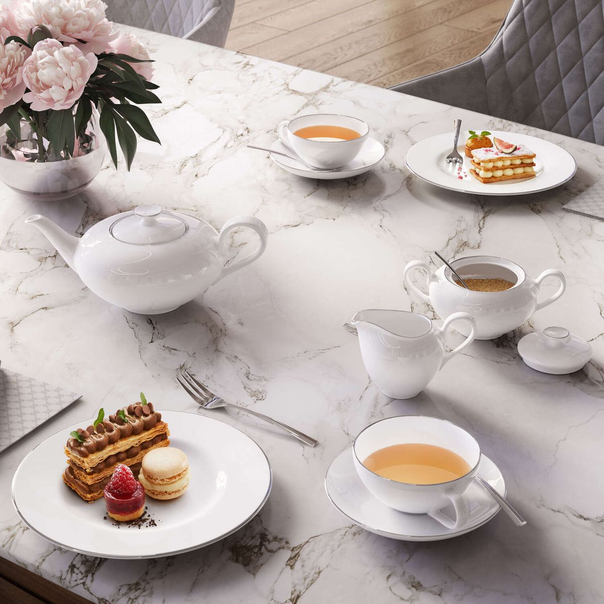 Villeroy & Boch Anmut Platinum Sukker- og Syltetøykrukke 0,3 L