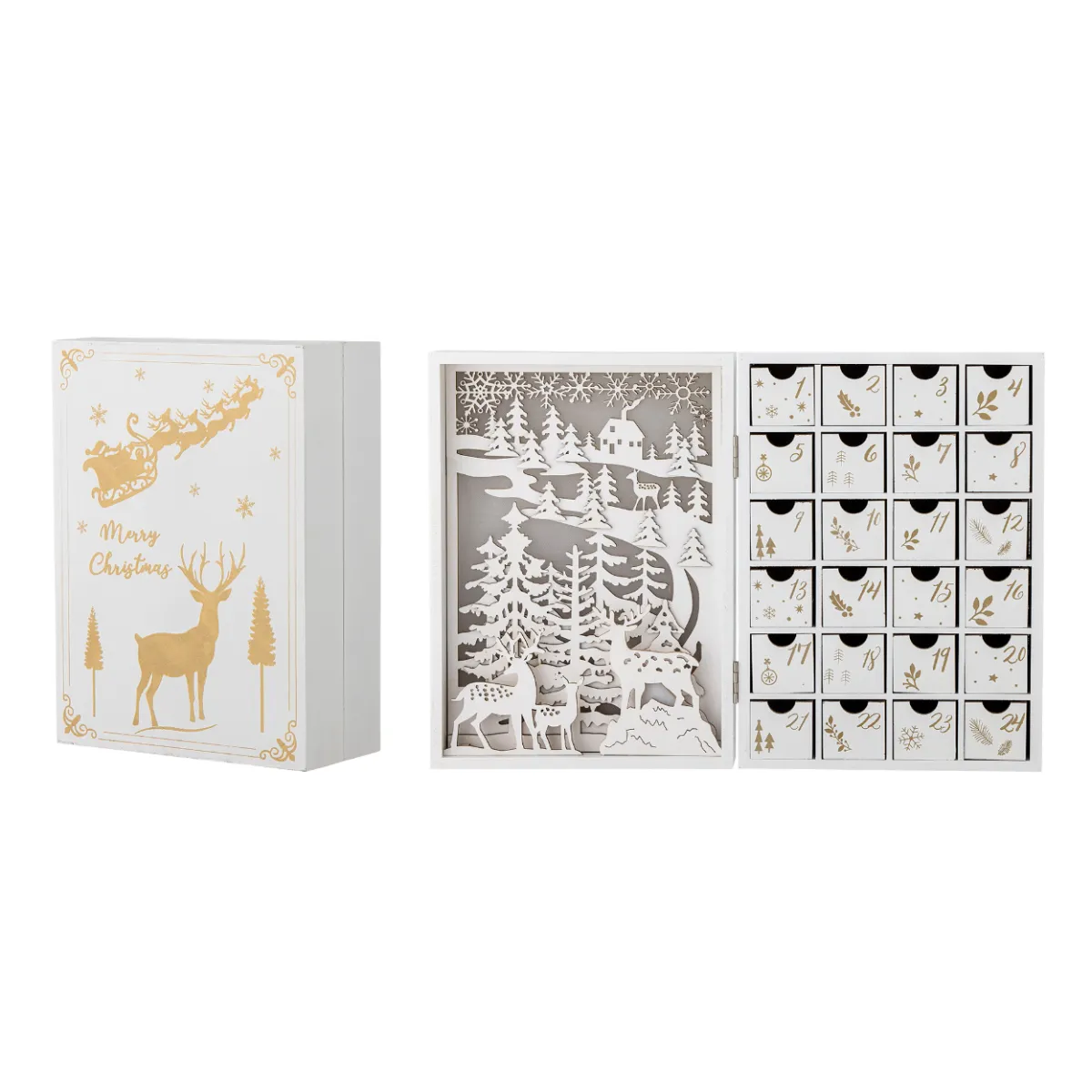 Bloomingville Elimar Adventskalender med Lys