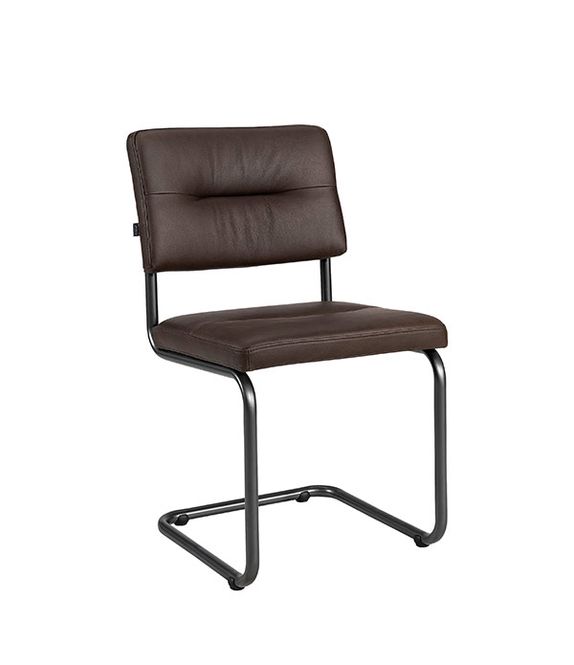 Hovedbilde Artwood Caspian Spisestol Skinn Titanic Espresso