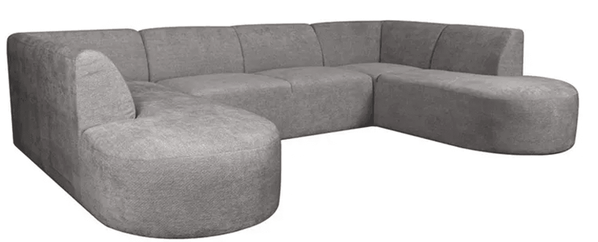 Trend Collection Espen U-Sofa Stengrå Elite