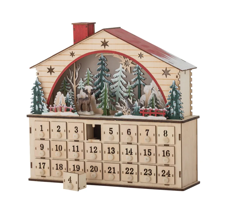 Bloomingville Melvin Adventskalender med LED-lys