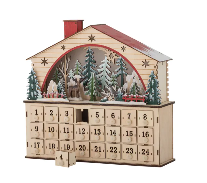 Hovedbilde Bloomingville Melvin Adventskalender med LED-lys