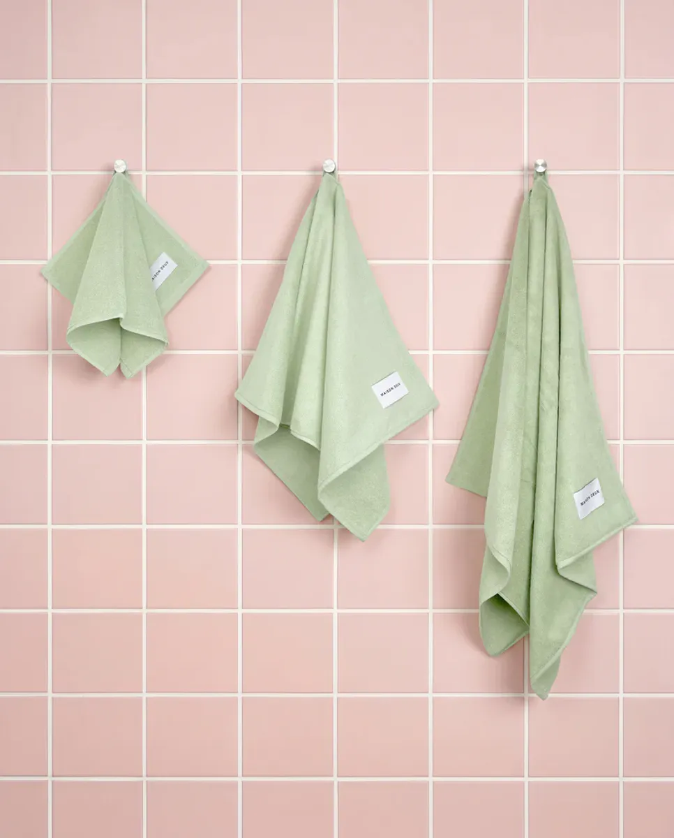 Maison Deux Solid Håndhåndkle Sage 50x100 cm