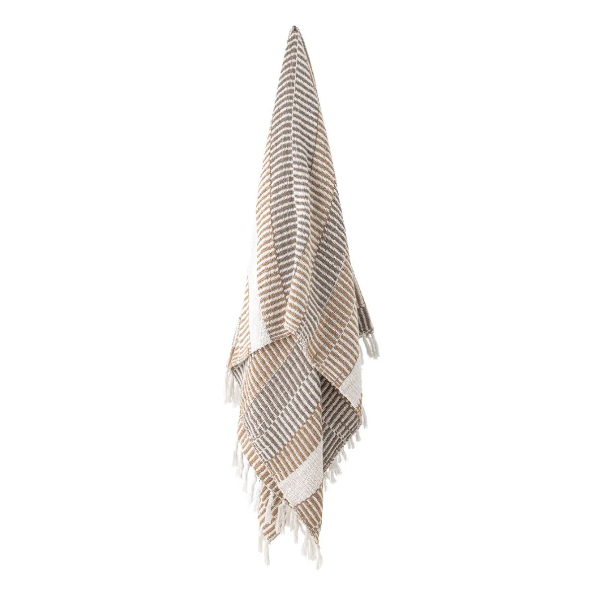Bloomingville Isnel Pledd Beige/Hvit 130x160 cm