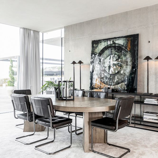 Hovedbilde Artwood Carlos Spisestol Skinn Black Taupe