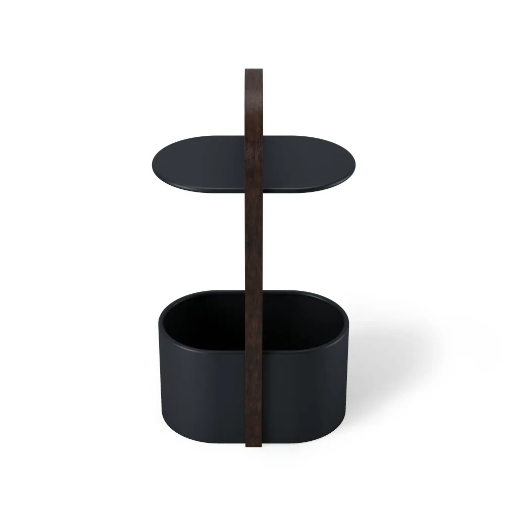 Umbra Bellwood sidebord med oppbevaring sort valnøtt