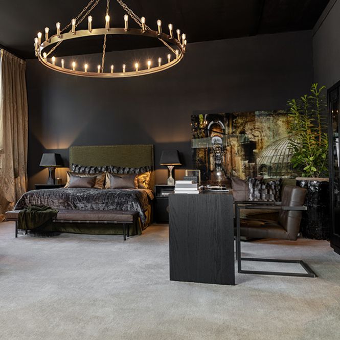 Hovedbilde Artwood Jed Spisestol Skinn Titanic Espresso