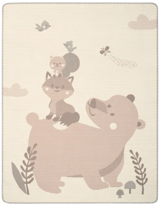 Hovedbilde Biederlack Foxy & Friends Babypledd 75x100 cm