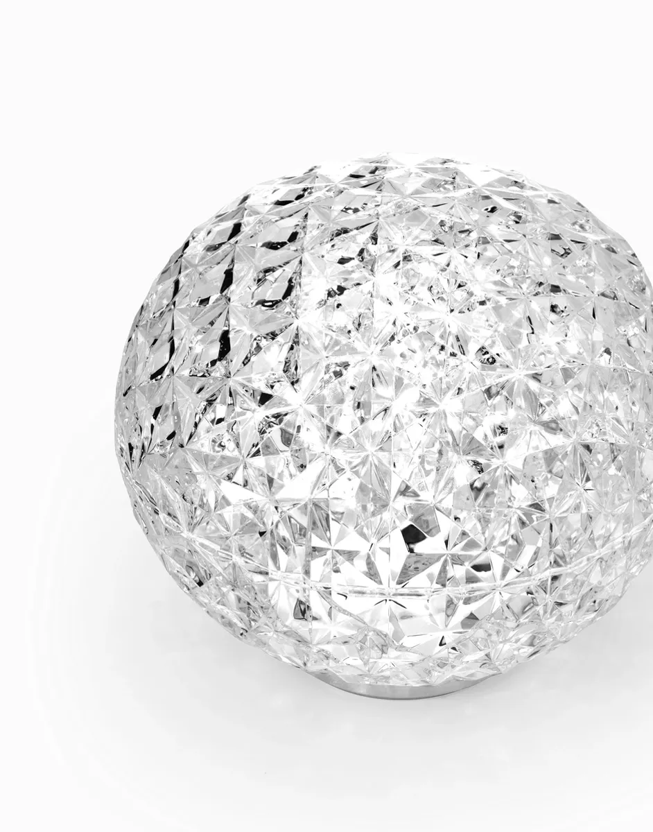 Kartell Mini Planet Bordlampe Krystall