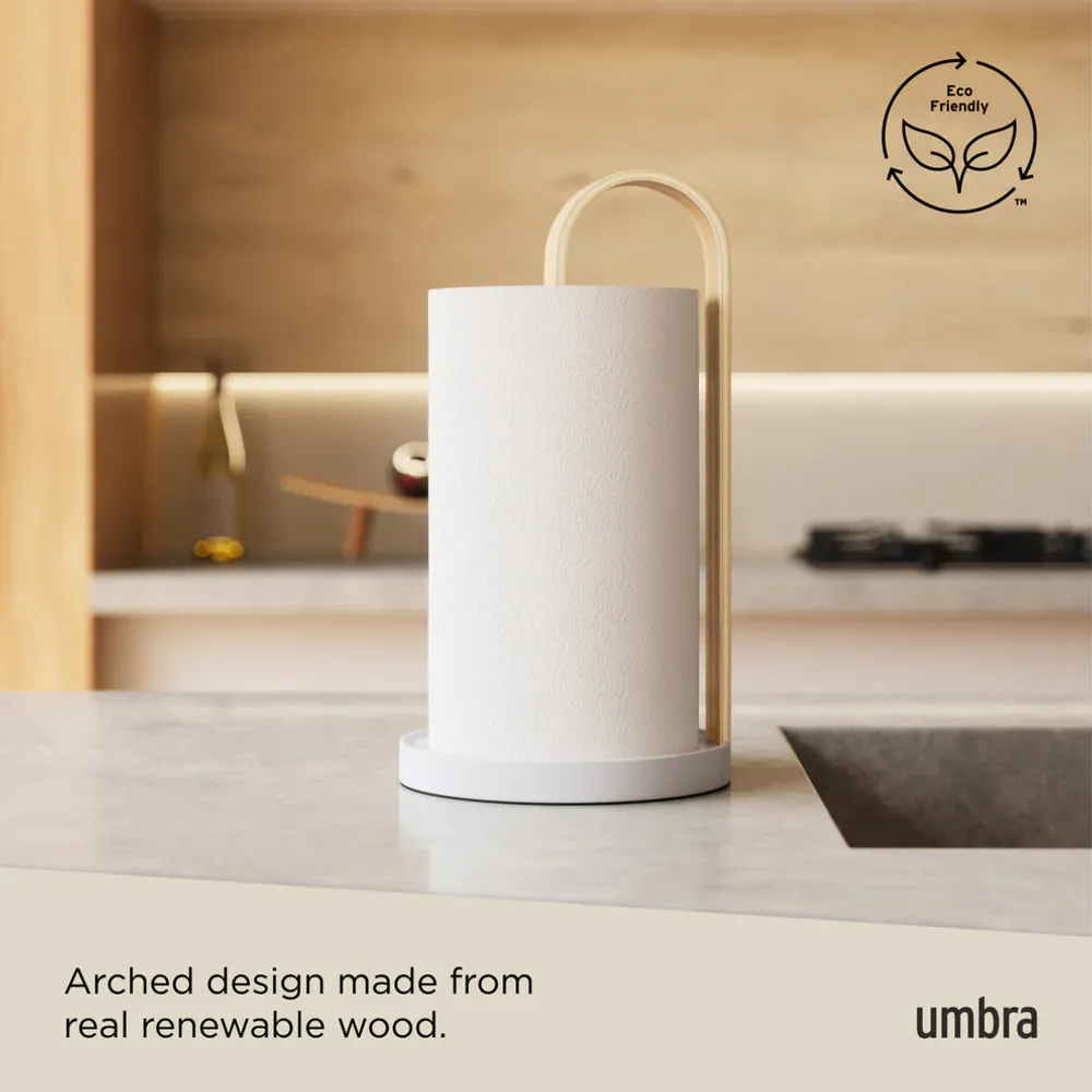 Umbra Bellwood Kjøkkenrullholder Hvit/Natur