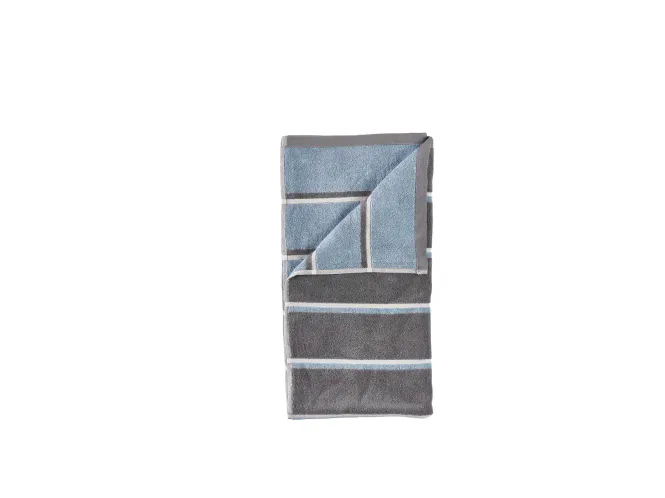 Hovedbilde Zone Denmark Sauna Håndkle Grå/Blå/Grå 100x50 cm