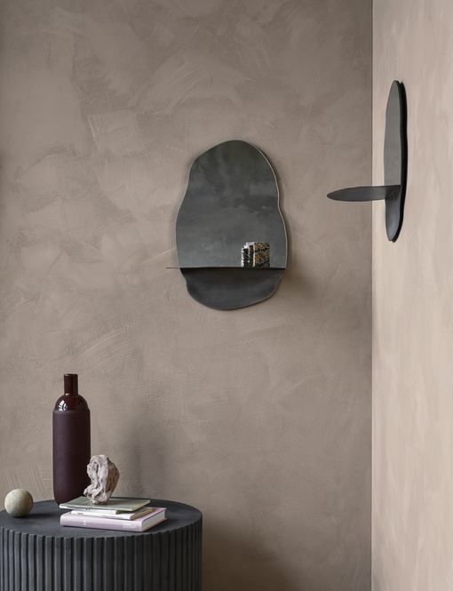 Hovedbilde Broste Copenhagen Podium Rillo H42 cm Kull