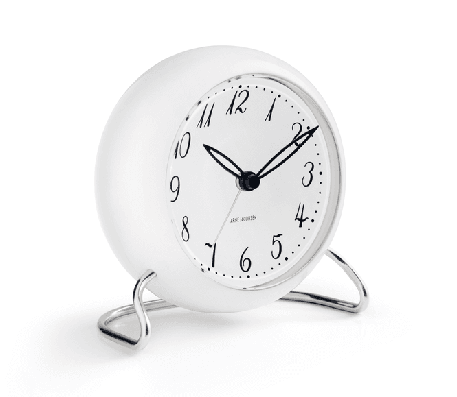 Hovedbilde Arne Jacobsen LK bordklokke med alarm