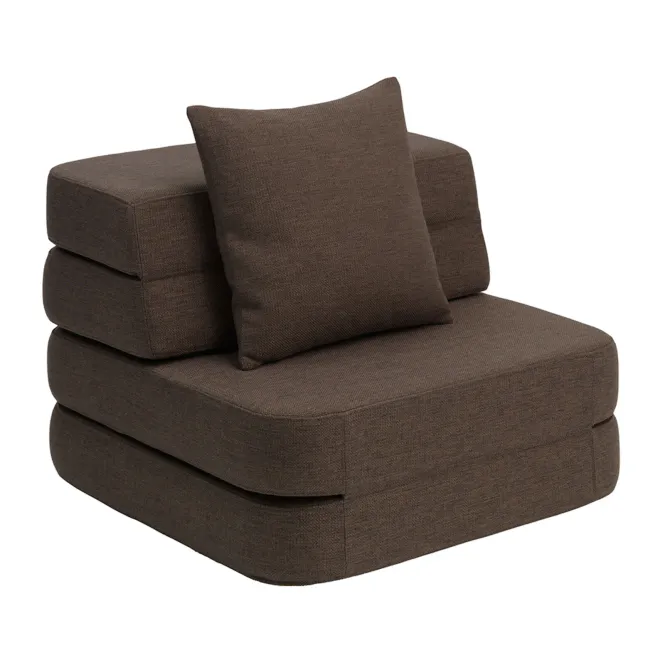 Hovedbilde by KlipKlap 3 Fold Sofa Single Soft 70 cm Brun