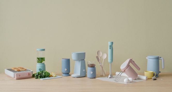 Hovedbilde Rig-Tig Foodie Elektrisk Melkeskummer Støvet Blå