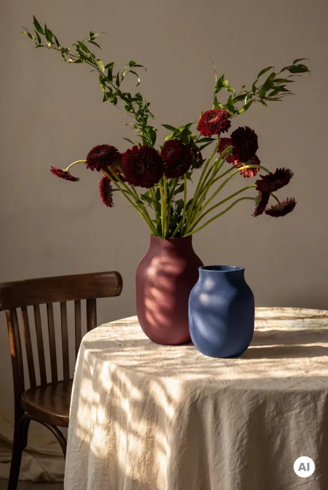 Kähler Studio Omaggio #1 Vase H20 cm Blå