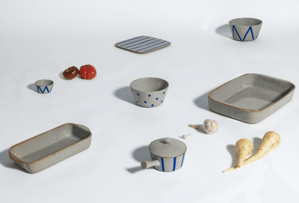 Lyngby Porcelæn Dan-Ild Serveringsfat 27x27 cm