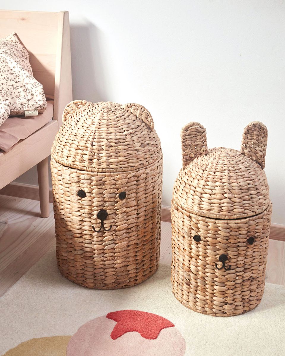 OYOY Mini Bear & Rabbit Oppbevaringskurver 2 stk 