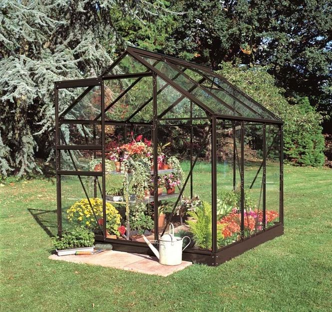 Hovedbilde Halls Drivhus Popular Sort, Herdet Glass 3,8 m²