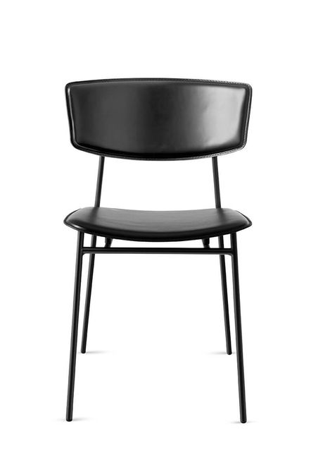 Hovedbilde Calligaris Fifties stol matt sort / sort