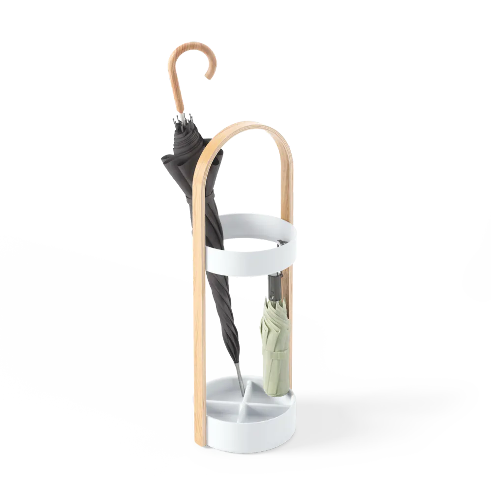 Umbra Bellwood Paraplystativ Hvit Natur